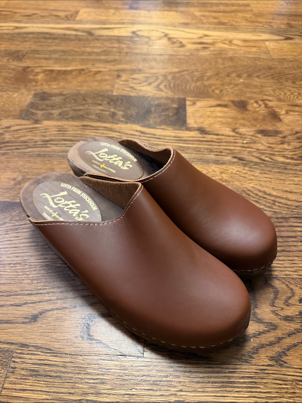 NEW Swiss made Lotta’s Women’s Slip-On Clog - Brown